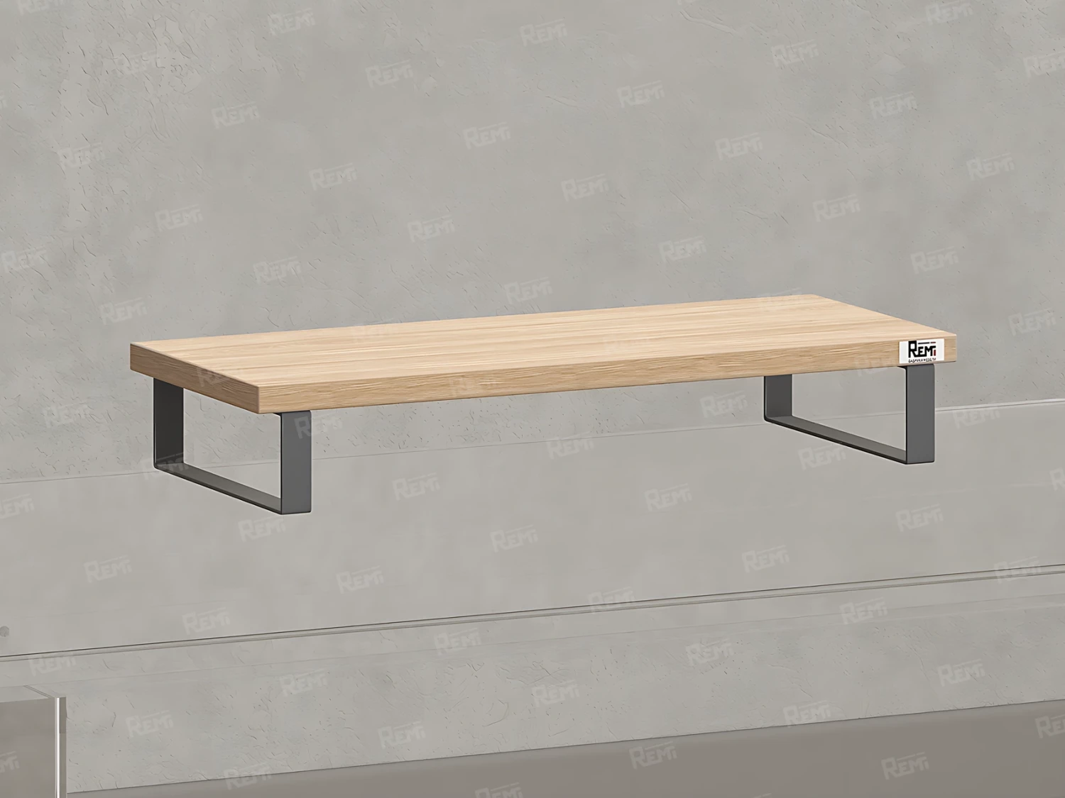 Подставка под монитор 600x250x100 RM209-60x40 Вяз Швейцарский Светлый/Серый