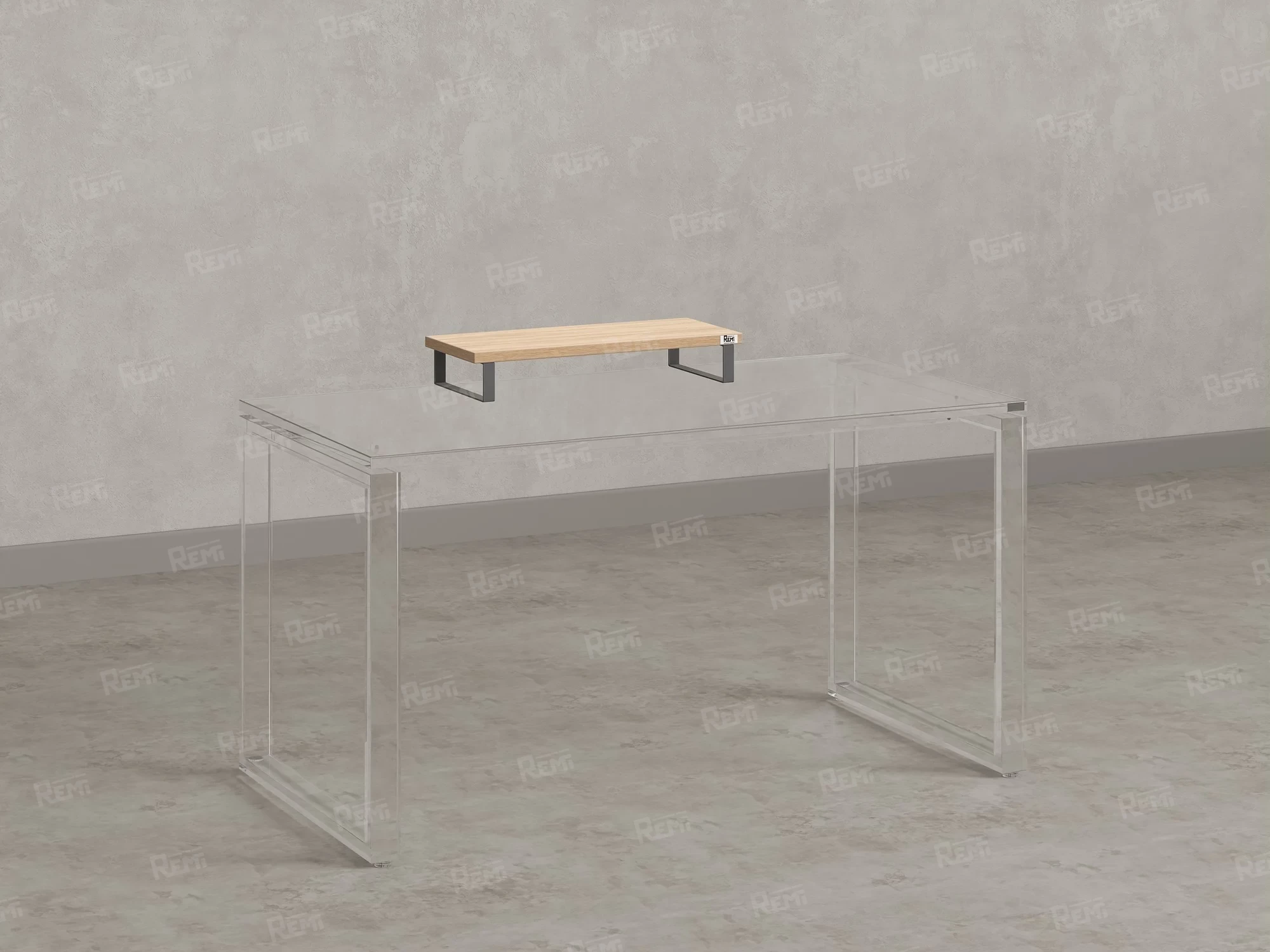 Подставка под монитор 600x250x100 RM209-60x40 Вяз Швейцарский Светлый/Серый