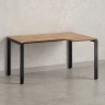 Стол угловой, П-опора, правый 1800x900/1200x750, RM052-18x9-12 Дуб Юстус/Черный