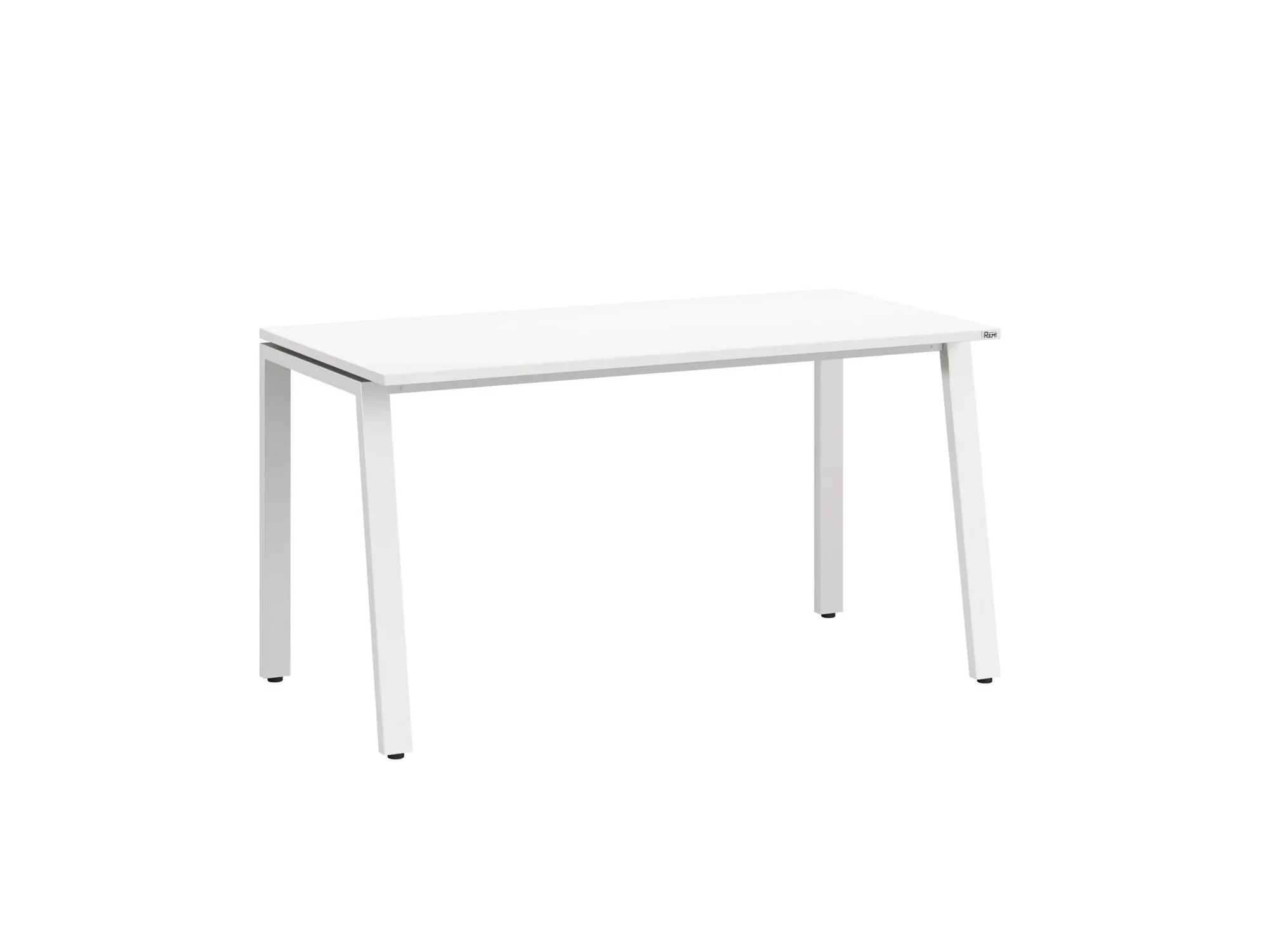 Стол прямой на Л-образных опорах 1600x700x750 RM004-16x7 Белый/Белый