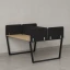 Бенч-система, 2 рабочих места, 5 тканевых экранов 1400x1200x750 RM172-3-14x12 Вяз Швейцарский светлый/Черный