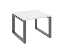 Журнальный стол с полкой 600x800x550 RM182-6x8 Белый/Серый