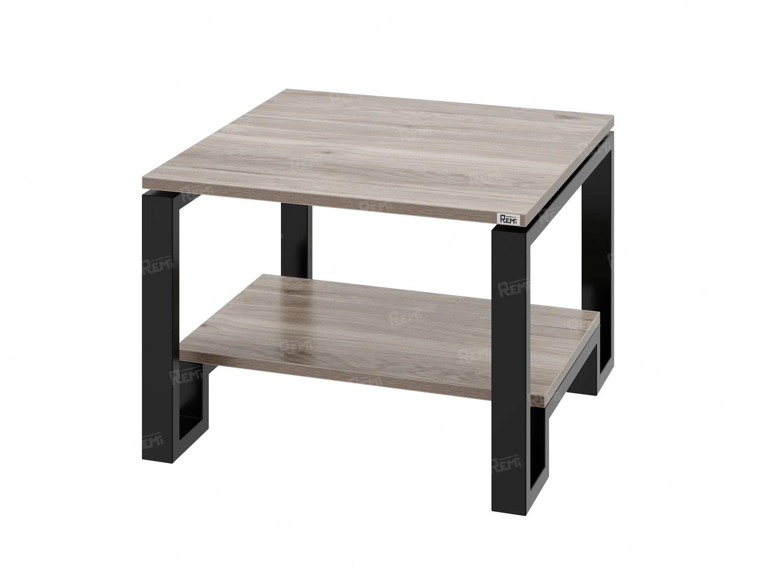 Журнальный стол с полкой 900x800x550 RM181-9x8 Дуб Маувелла/Черный