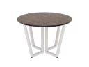 Круглый стол на U-образных опорах 1600x1600x750 RM188-16x16 Дуб Апрельский шоколад/Белый