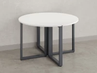 Круглый стол на О-образных опорах 1500x1500x750 RM187-15x15 Белый/Серый