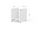 Подставка под RLG057 ПК 26x32x30 Белый, Серия ЛАЙТ | LIGHT