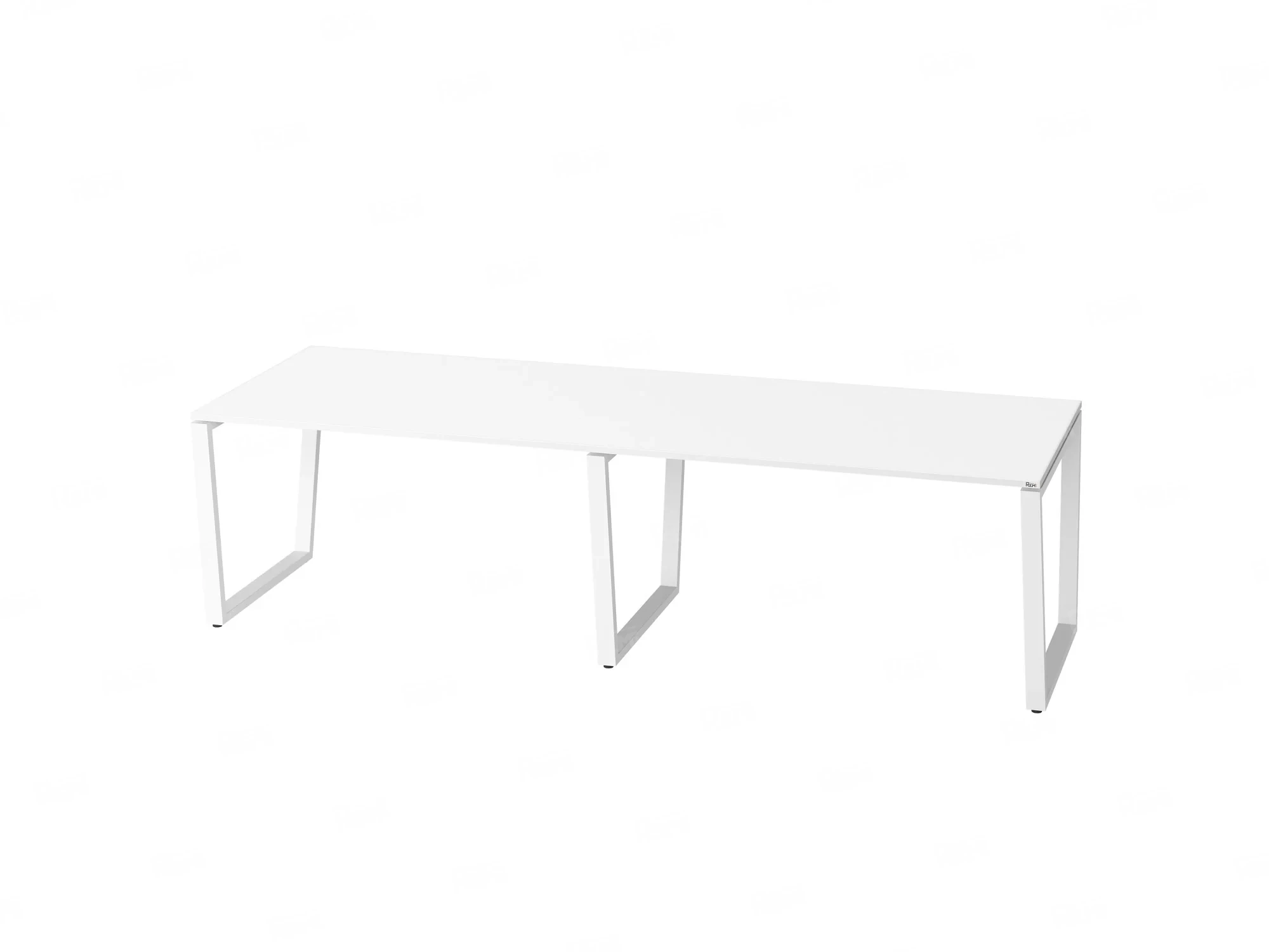 Cтол для переговоров, на V-обазном каркасе 2200x1200x750 RM082-220x120 Белый/Белый