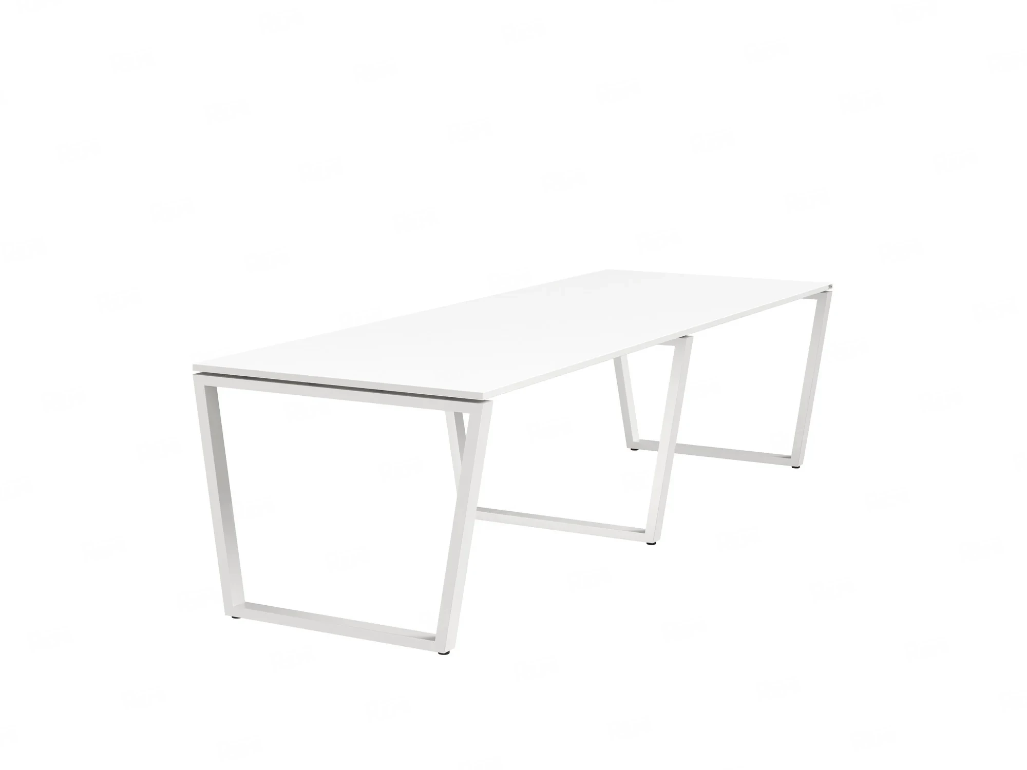 Cтол для переговоров, на V-обазном каркасе 2200x1200x750 RM082-220x120 Белый/Белый