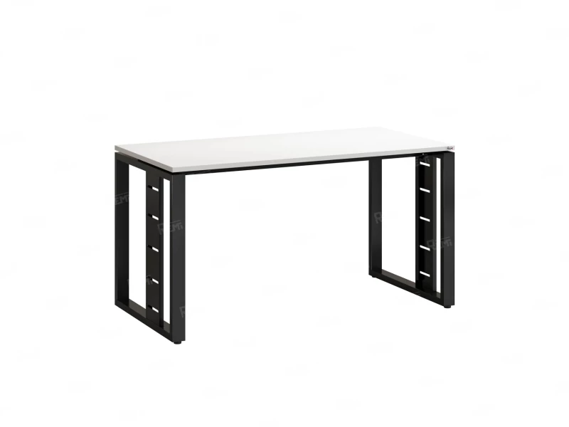 Стол прямой на О-образных опорах 1600x800x750 RM040-16x8 Белый/Черный