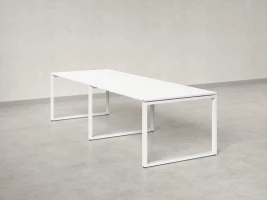 Cтол для переговоров, на О-обазном каркасе 2500x1600x750 RM081-250x160 Белый/Белый