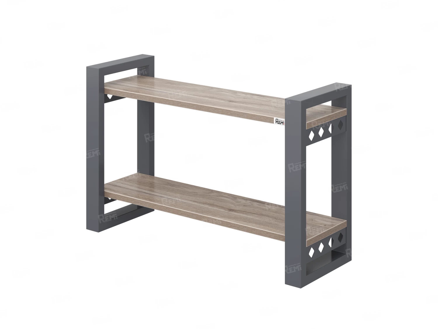 Полка настенная 900x300x500 RM194-90x30 Дуб Маувелла/Серый