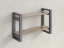Полка настенная 900x300x500 RM194-90x30 Дуб Маувелла/Серый