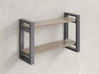Полка настенная 900x300x500 RM194-90x30 Дуб Маувелла/Серый