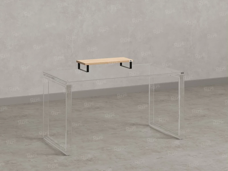 Подставка под монитор 600x250x100 RM209-60x40 Вяз Швейцарский Светлый/Черный