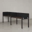 Бенч-система в 1 ряд, 2 рабочих места 5 тканевых экранов 2400x600x750 RM167-1-24x6 Дуб Апрельский шоколад/Черный