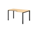 Стол угловой, П-опора, правый 1600x700/900x750, RM052-16x7-9 Вяз Швейцарский светлый/Черный
