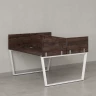 Бенч-система, 2 рабочих места, 5 ЛДСП экранов 1600x1600x750 RM172-4-16x16 Дуб Апрельский шоколад/Белый