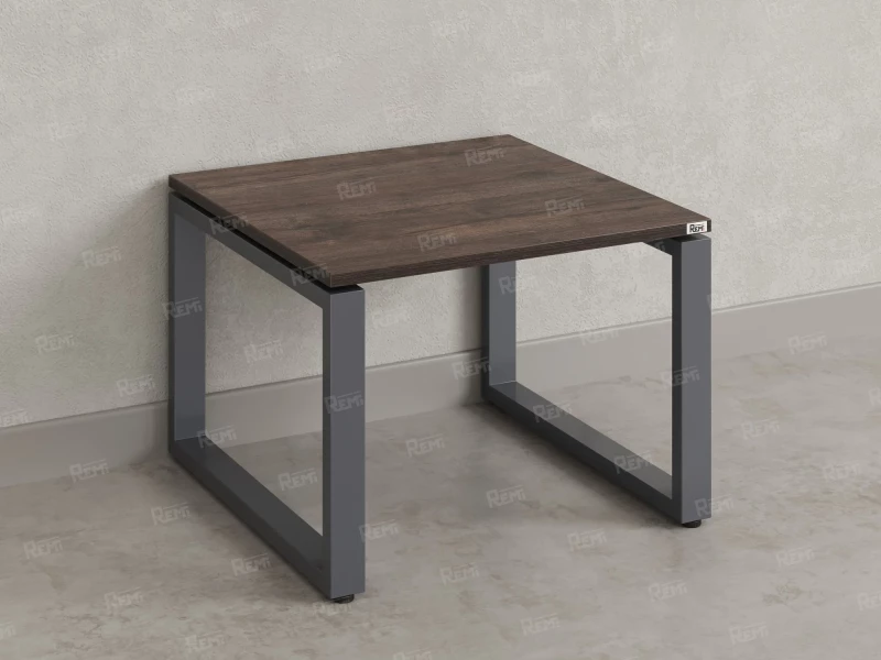 Журнальный стол с полкой 1000x800x550 RM182-10x8 Дуб Апрельский шоколад/Серый