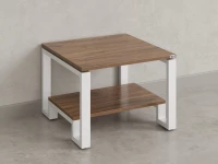 Журнальный стол с полкой 900x800x550 RM181-9x8 Дуб Юстус/Белый