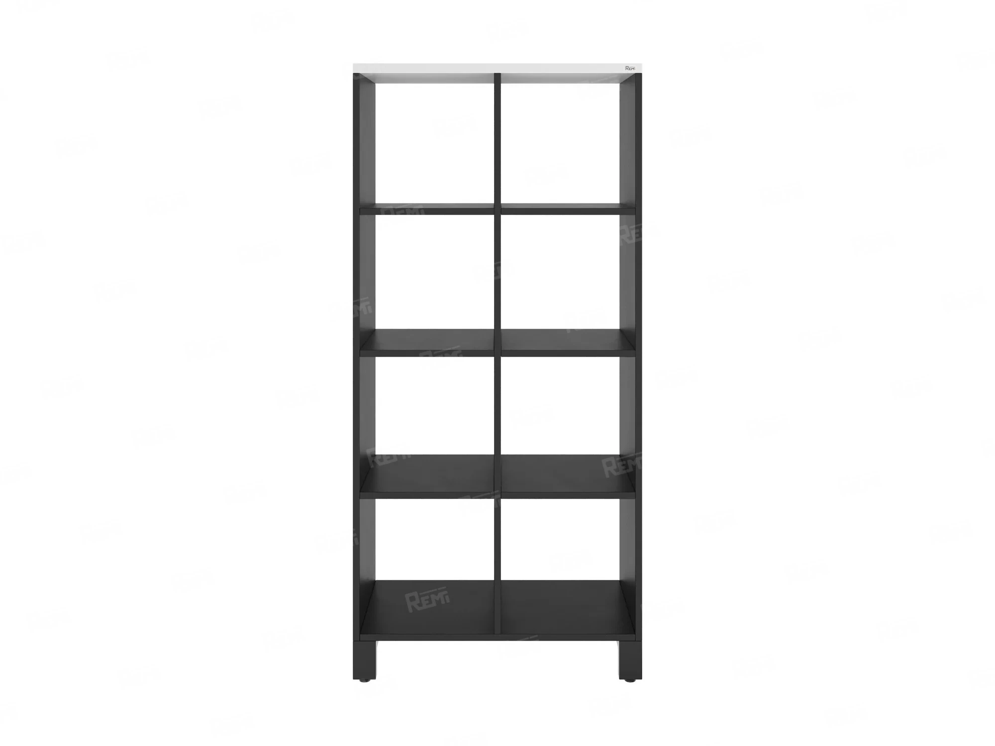 Стеллаж, 8 ячеек 750х370х1620 RM139-75x37 Белый/Черный