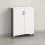 Шкаф распашной, 3 уровня 900x420x1200 RM149-90x42 Белый/Серый