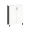 Шкаф распашной, 3 уровня 900x420x1200 RM149-90x42 Белый/Серый