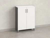 Шкаф распашной, 3 уровня 900x420x1200 RM149-90x42 Белый/Серый