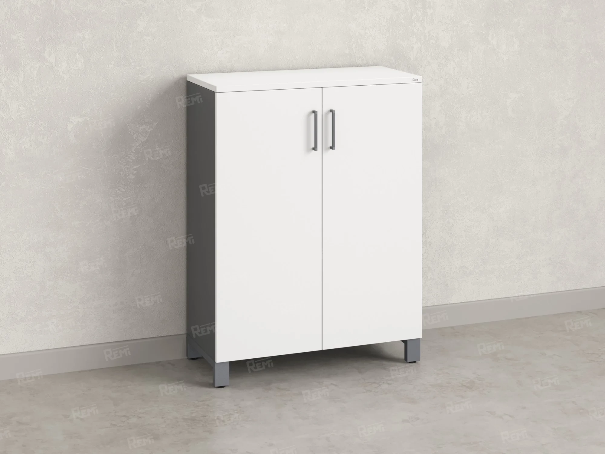 Шкаф распашной, 3 уровня 900x420x1200 RM149-90x42 Белый/Серый