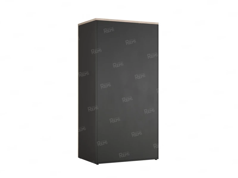 Гардероб, на регулируемых опорах, штанга, 1 полка 900x600x1800 RM159-90x60 Дуб Маувелла/Черный