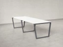 Cтол для переговоров, на V-обазном каркасе 2200x1200x750 RM082-220x120 Белый/Серый