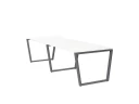 Cтол для переговоров, на V-обазном каркасе 2200x1200x750 RM082-220x120 Белый/Серый
