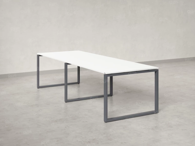 Cтол для переговоров, на О-обазном каркасе 2200x1650x750 RM081-220x165 Белый/Серый