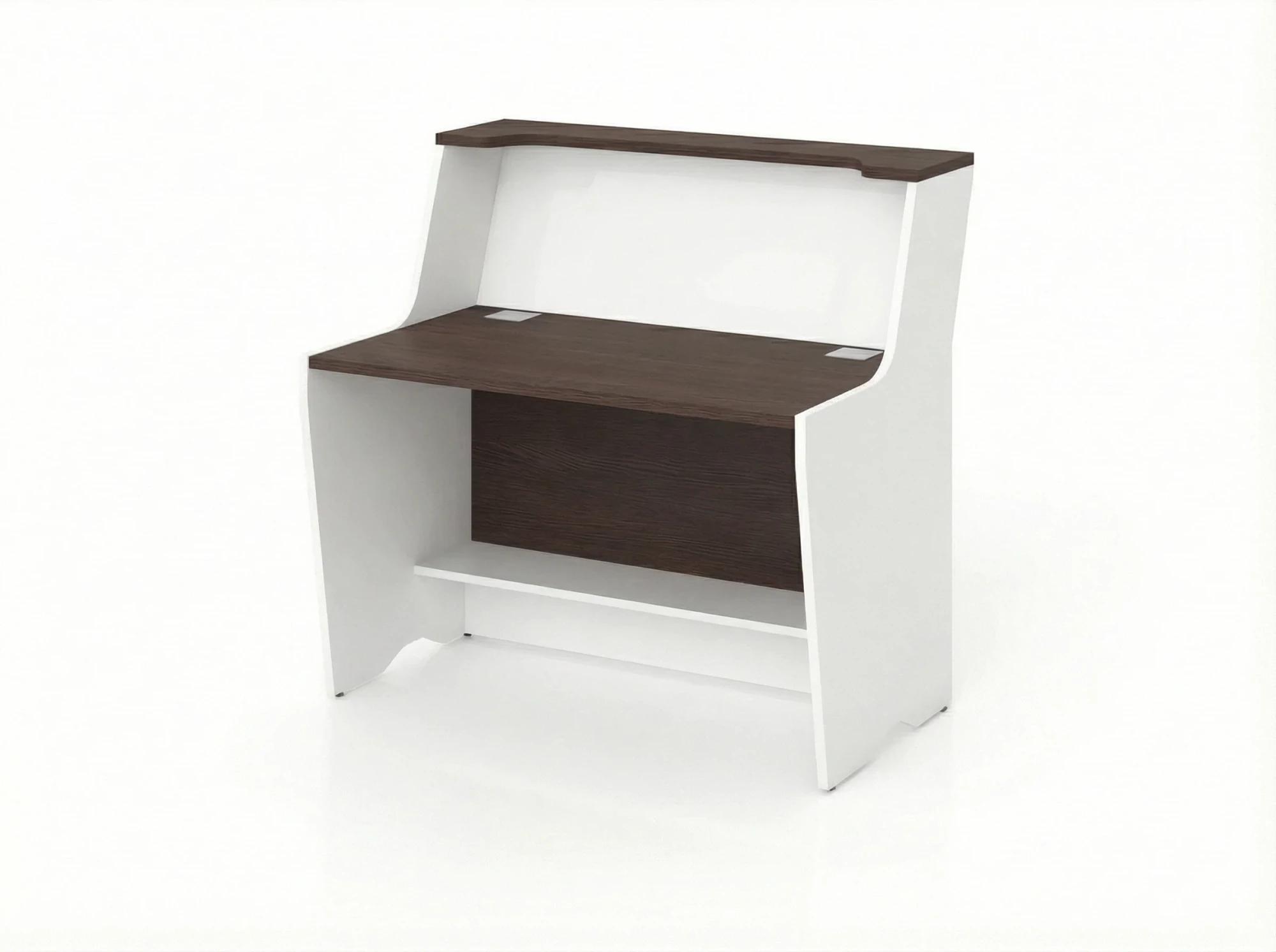 BRL RB083-140х82 Модуль прямой с вырезом, высокий 1400х822х1175 Венге/Белый