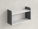 Полка настенная 900x200x500 RM190-90x20 Белый/Серый