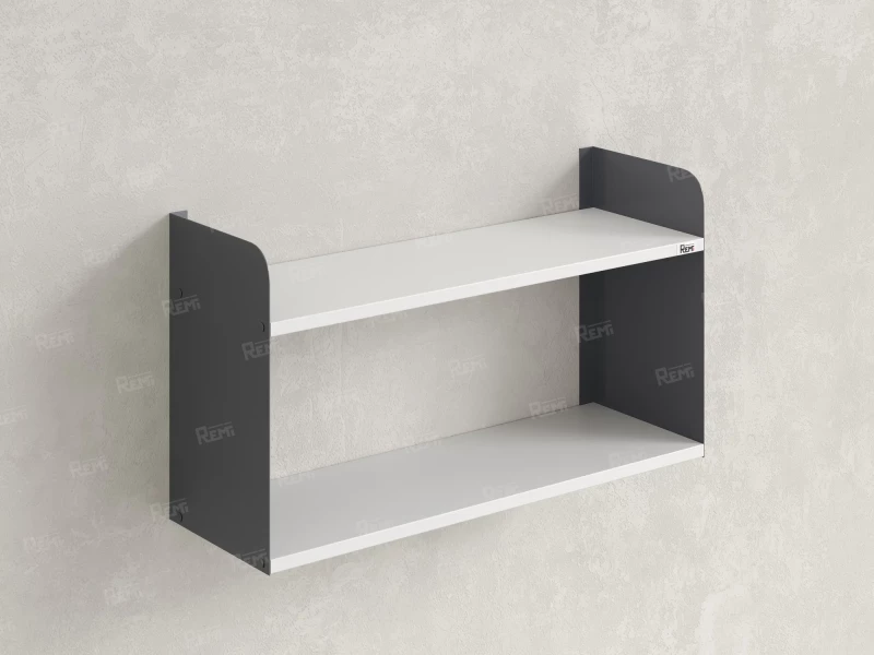 Полка настенная 900x200x500 RM190-90x20 Белый/Серый