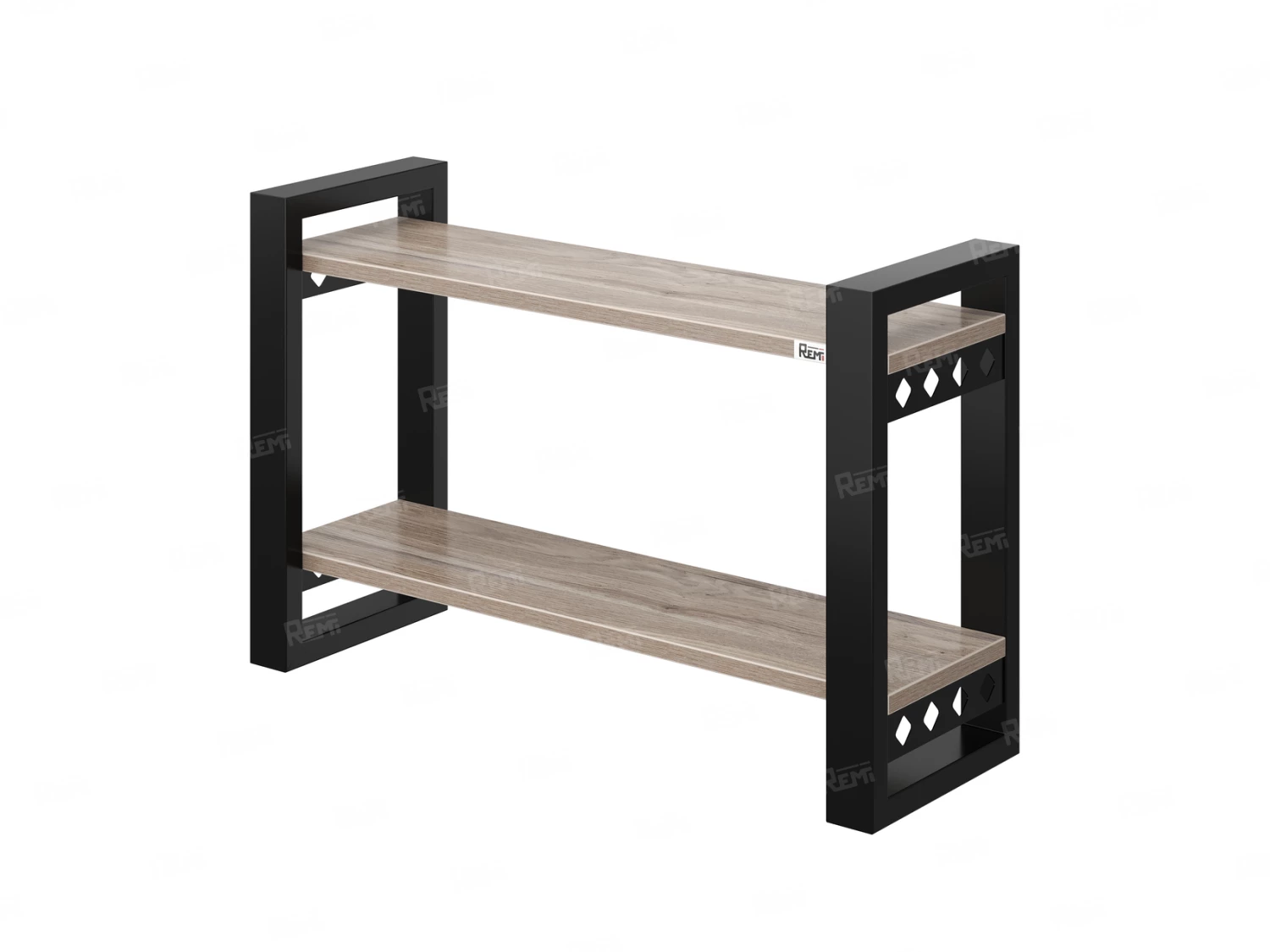 Полка настенная 900x300x500 RM194-90x30 Дуб Маувелла/Черный
