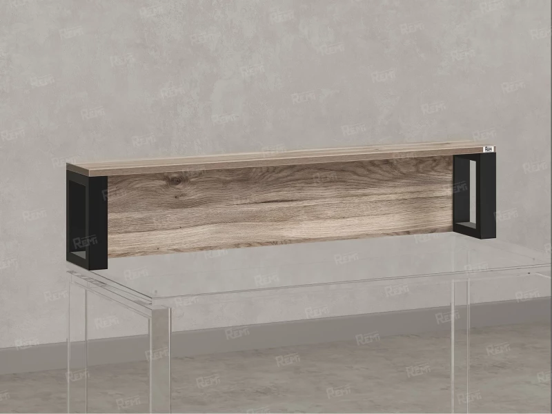 Надстройка для стола 1000x200x300 RM208-100x40 Дуб Маувелла/Черный