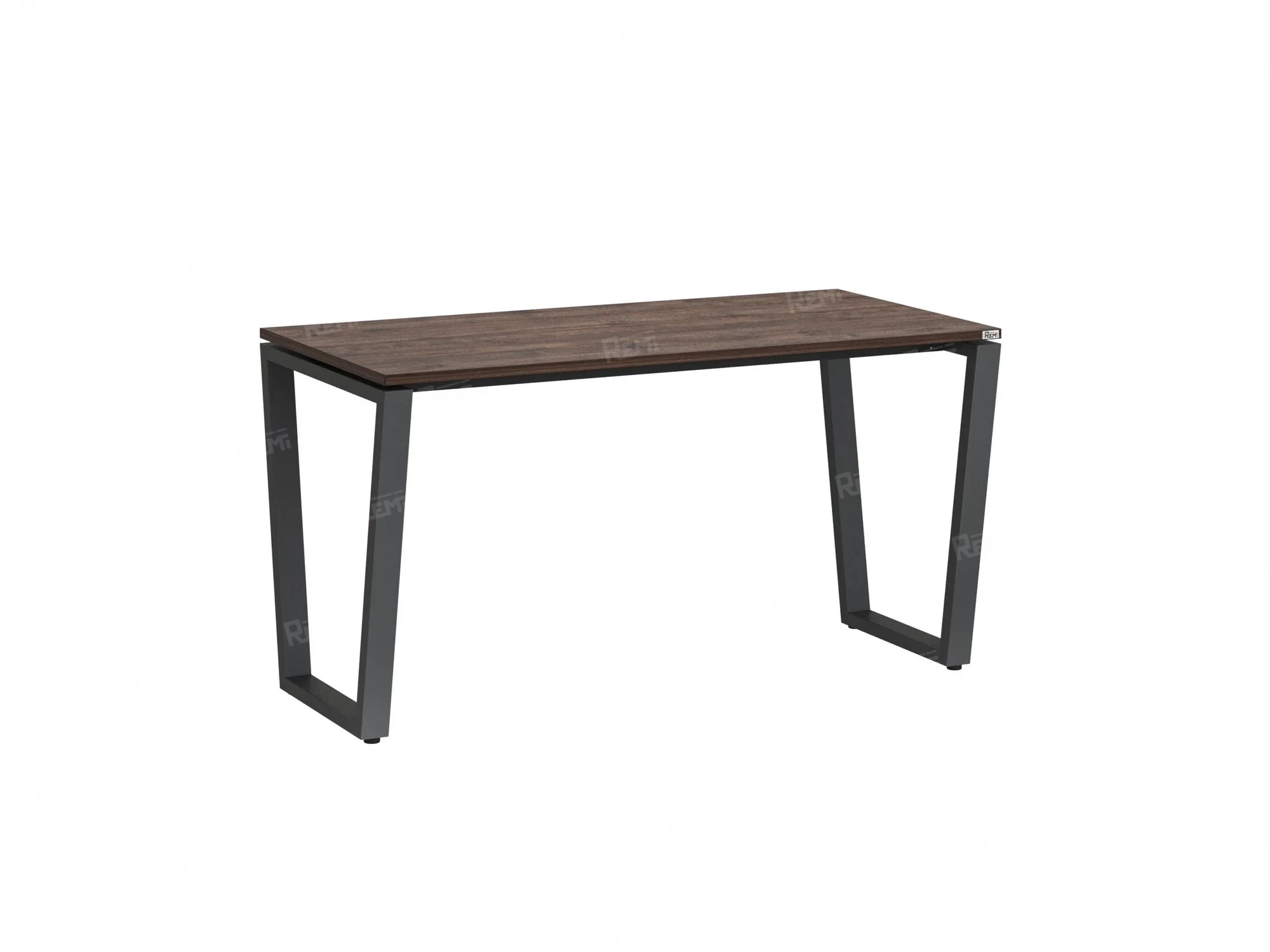 Стол прямой на U-образных опорах 1200x700x750 RM003-12x7 Дуб Апрельский шоколад/Серый