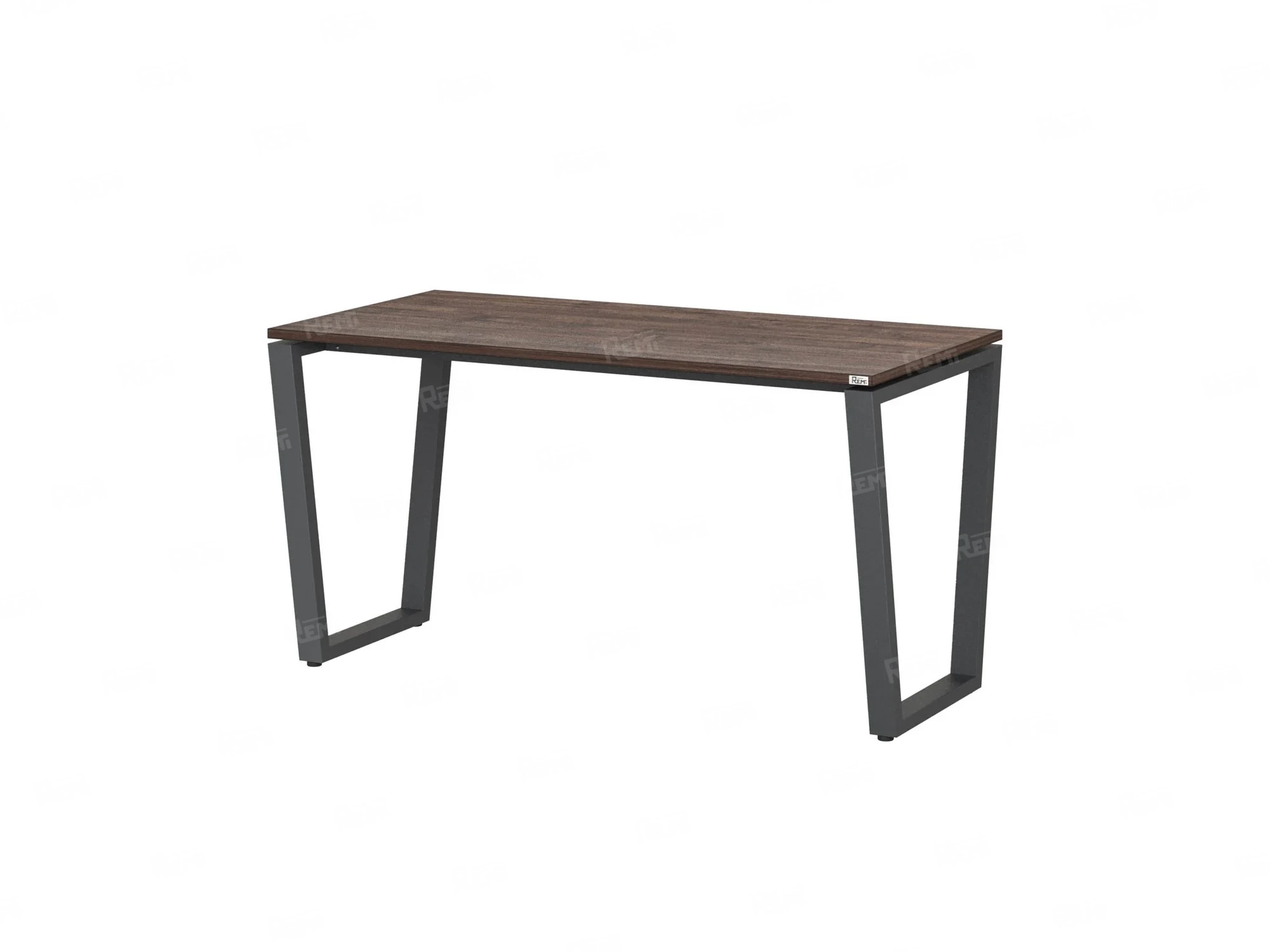 Стол прямой на U-образных опорах 1200x700x750 RM003-12x7 Дуб Апрельский шоколад/Серый