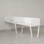 Бенч-система в 1 ряд, 2 рабочих места 5 ЛДСП экранов 2000x800x750 RM174-2-20x8 Белый/Белый