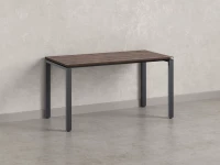 Стол прямой на П-образных опорах 1000x700x750 RM001-10x7 Дуб Апрельский шоколад/Серый