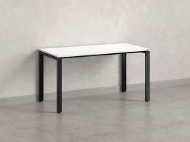 Стол прямой на П-образных опорах 1400x800x750 RM001-14x8 Белый/Черный