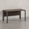Стол прямой на П-образных опорах, экран ЛДСП 1000x600x750 RM005-10x6 Дуб Апрельский шоколад/Серый