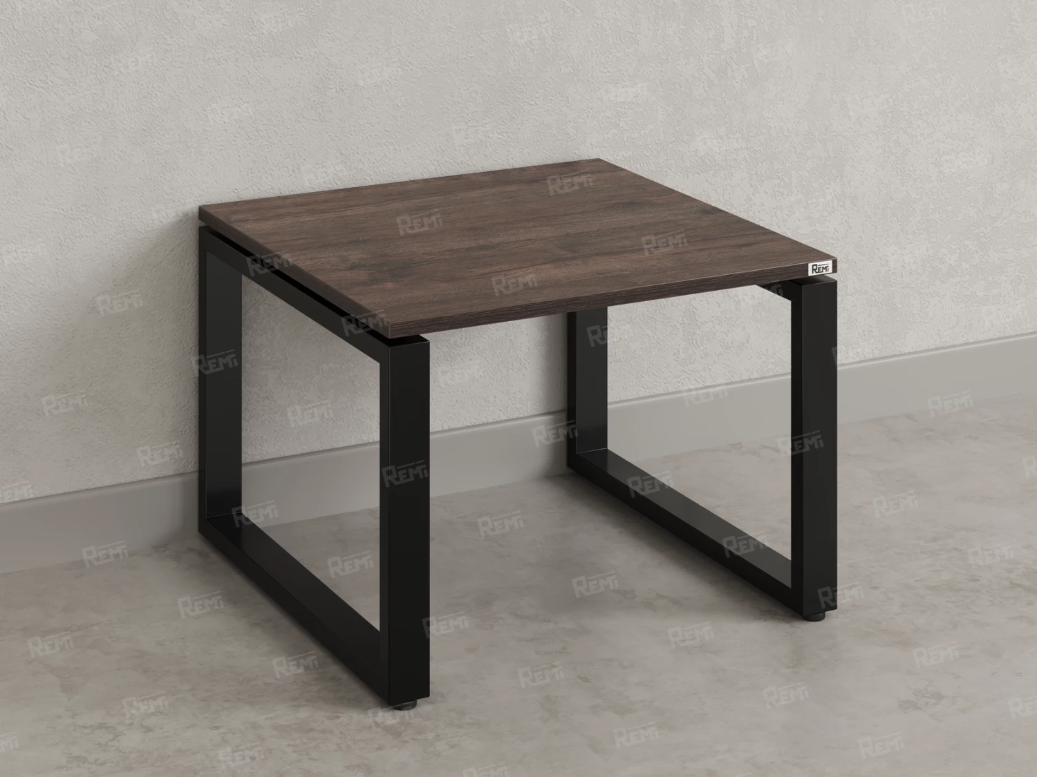 Журнальный стол с полкой 1000x800x550 RM182-10x8 Дуб Апрельский шоколад/Черный