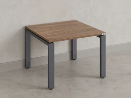 Журнальный стол с полкой 1200x600x550 RM183-12x6 Дуб Юстус/Серый
