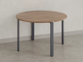 Круглый стол на П-образных опорах 1300x1300x750 RM186-13x13 Дуб Юстус/Серый