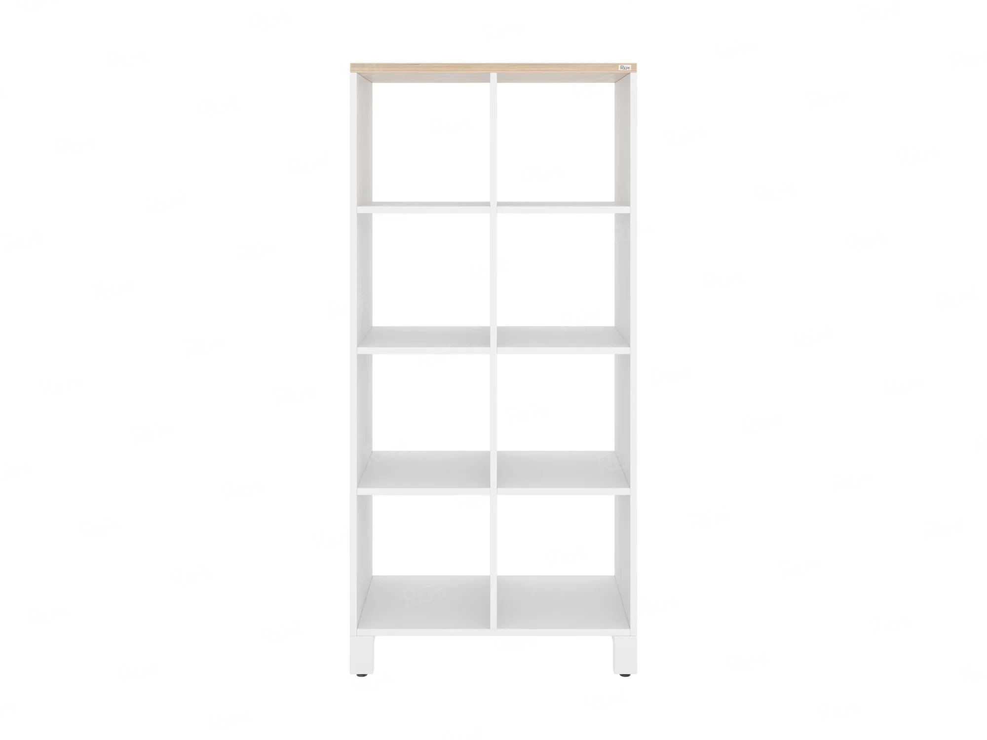 Стеллаж, 8 ячеек 750х370х1620 RM139-75x37 Вяз Швейцарский светлый/Белый