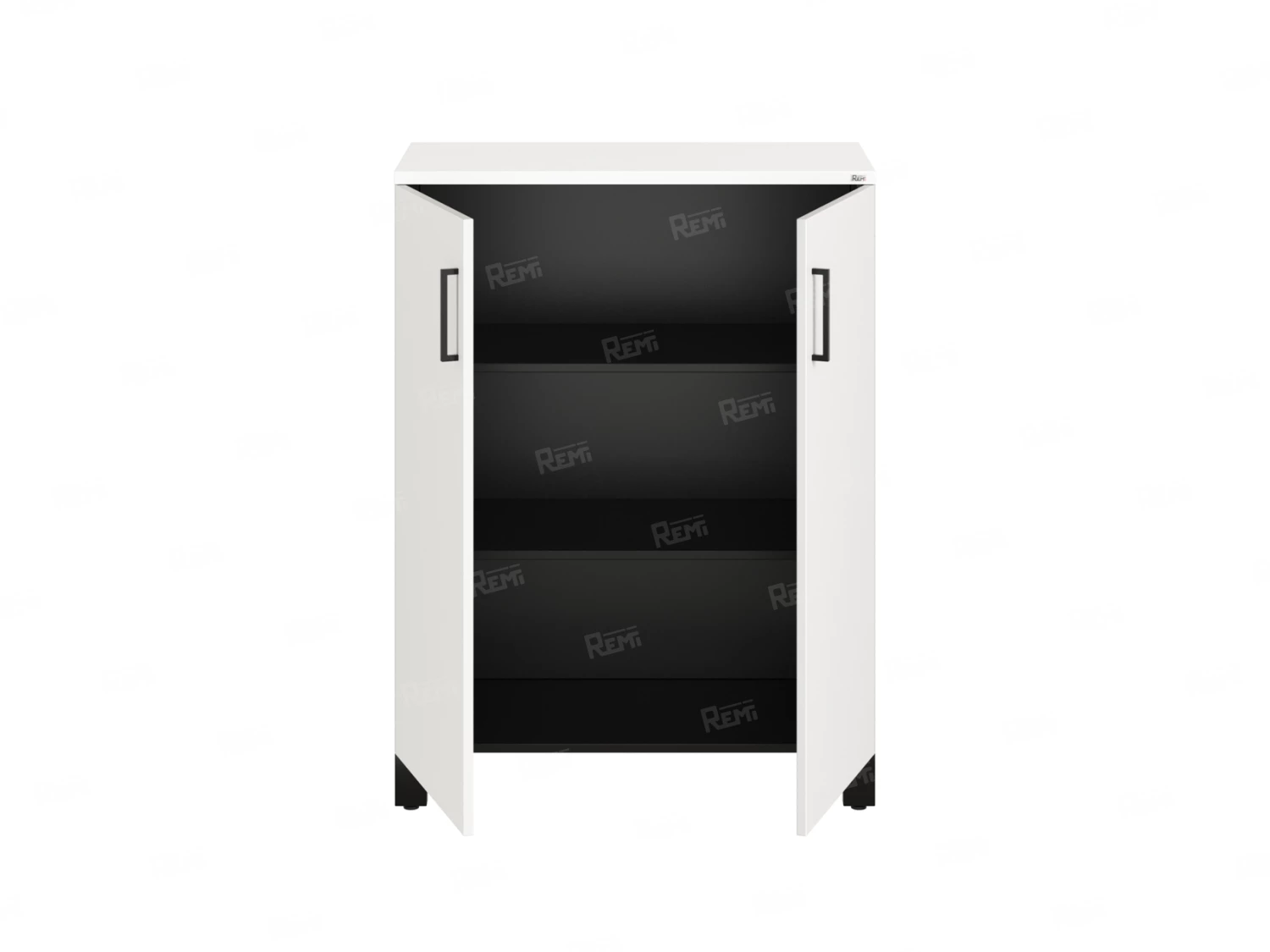 Шкаф распашной, 3 уровня 900x420x1200 RM149-90x42 Белый/Черный