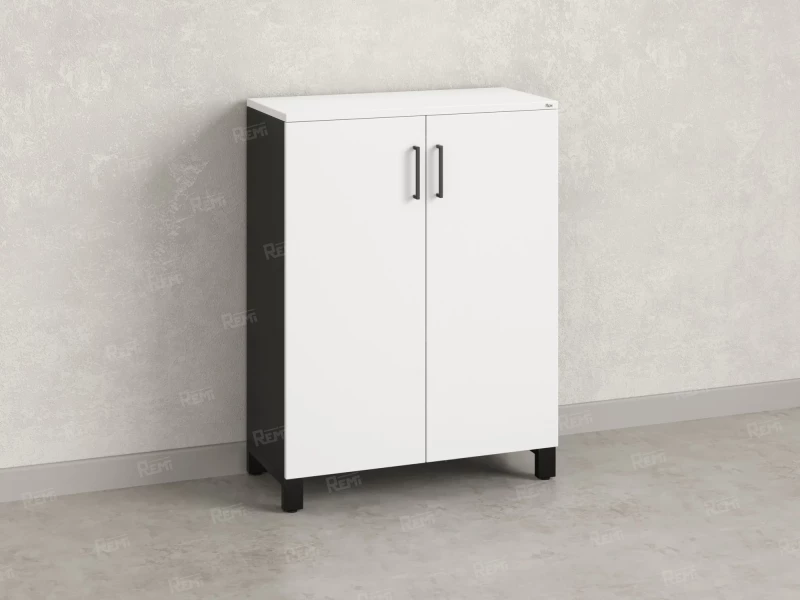 Шкаф распашной, 3 уровня 900x420x1200 RM149-90x42 Белый/Черный