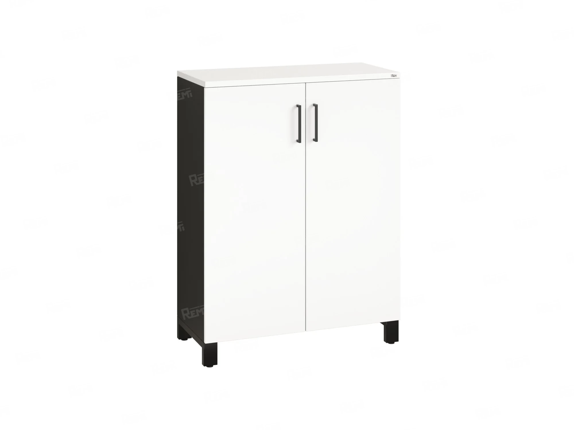 Шкаф распашной, 3 уровня 900x420x1200 RM149-90x42 Белый/Черный